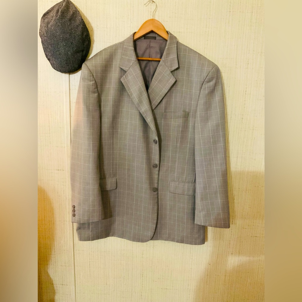 Zandello Men 3 Button Suit 50 R Blazer Coat
